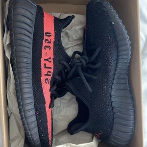 Size 5- Adidas Yeezy Boost 350 V2 Red Stripe #BY9612